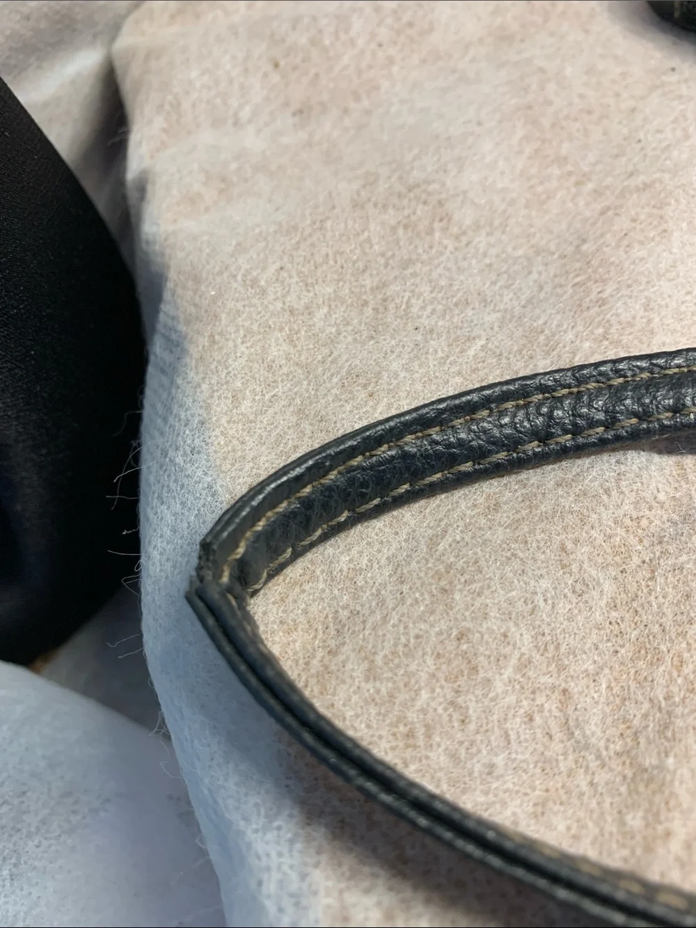 Tignanello Black Monogram Jacquard  Patterned Wristlet/ Clutch With Leather Trim